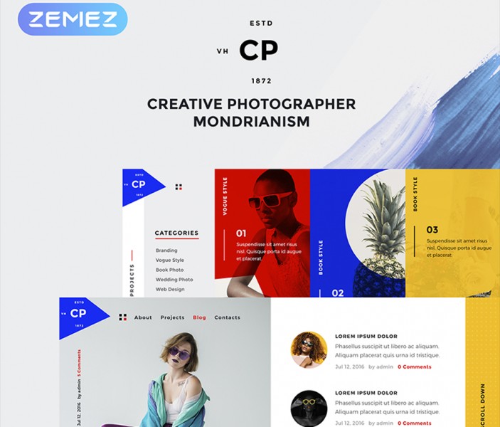 Nhiếp ảnh gia sáng tạo Elementor WordPress Theme
