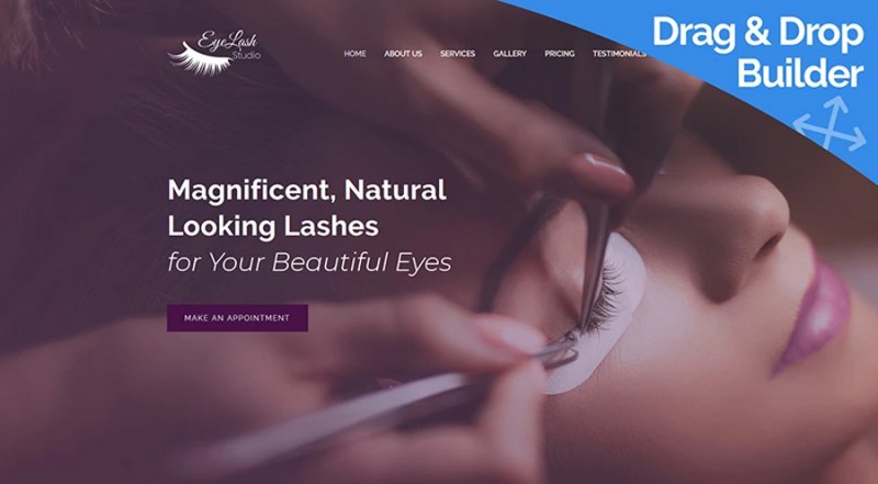Eyelash Extension Studio Moto CMS 3 Mẫu