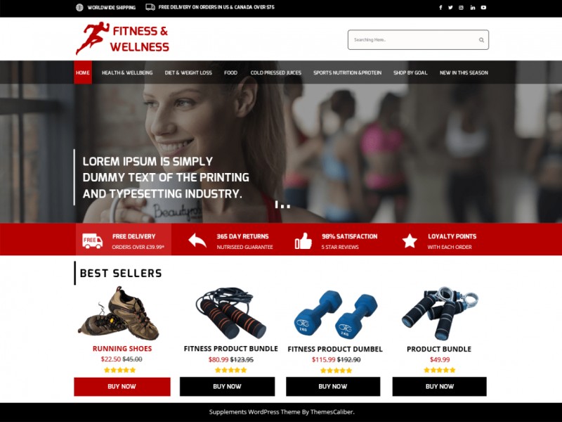Medical Supplements Store Theme Miễn phí Tải về