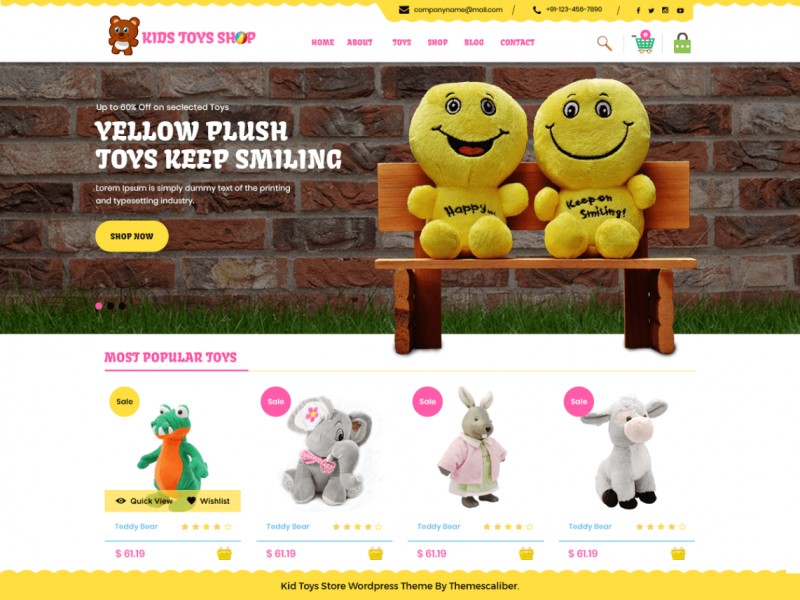 Kid Toys Store Theme Miễn phí Tải về