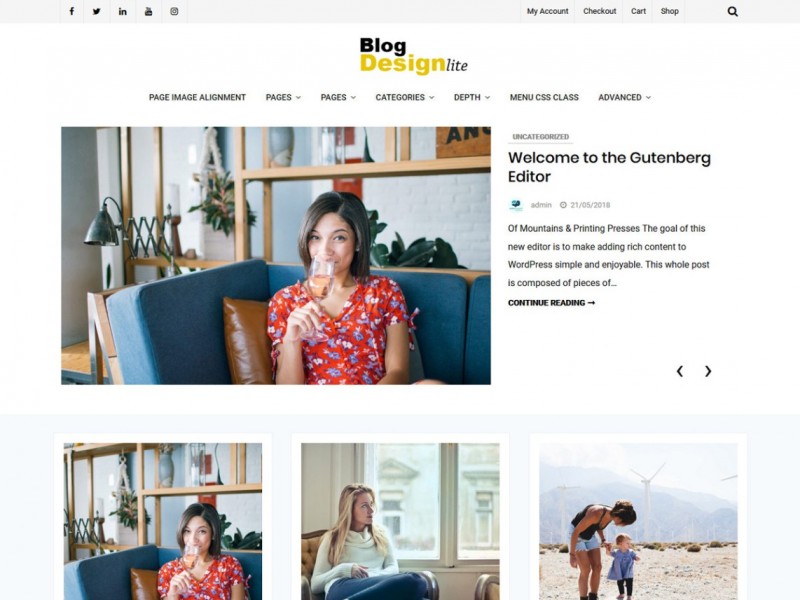 Blog Design Lite Theme Miễn phí Tải về
