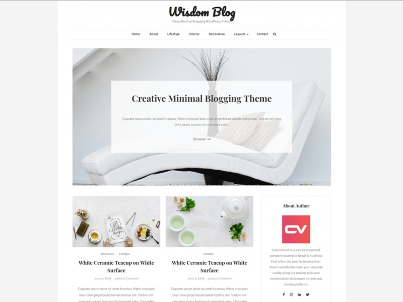 Wisdom Blog Theme Miễn phí Tải về