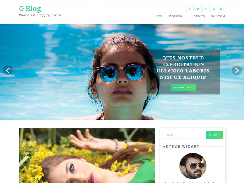 G Blog Theme Miễn phí Tải về