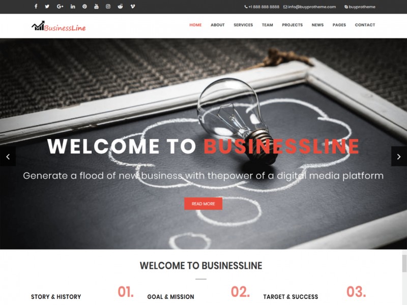 BPTBusinessLine Theme Miễn phí Tải về