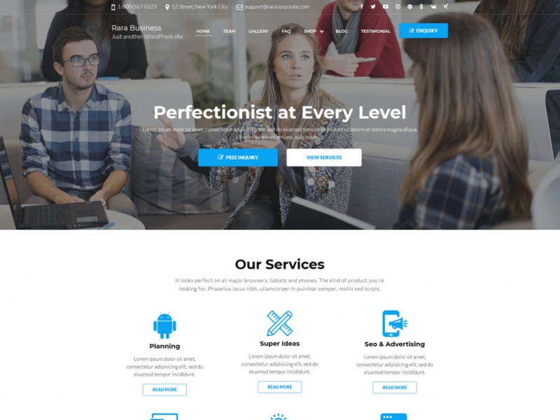 Rara Business Theme Miễn phí Tải về