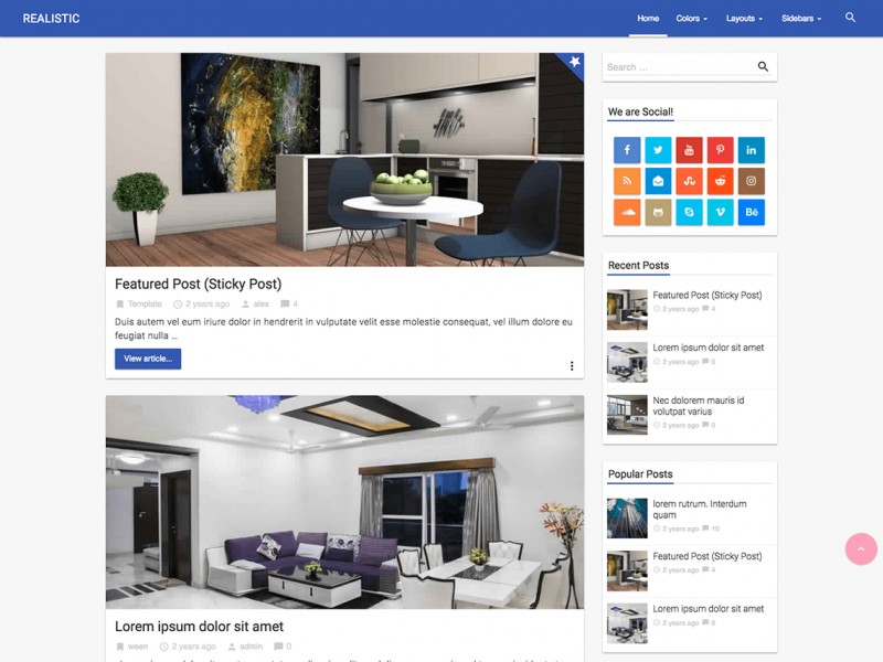Realistic Theme Miễn phí Tải về