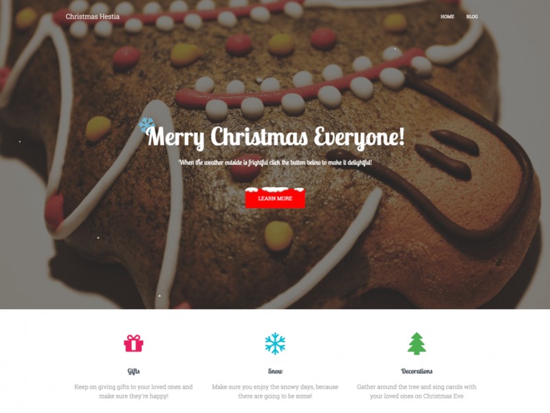Christmas Hestia Theme Miễn phí Tải về