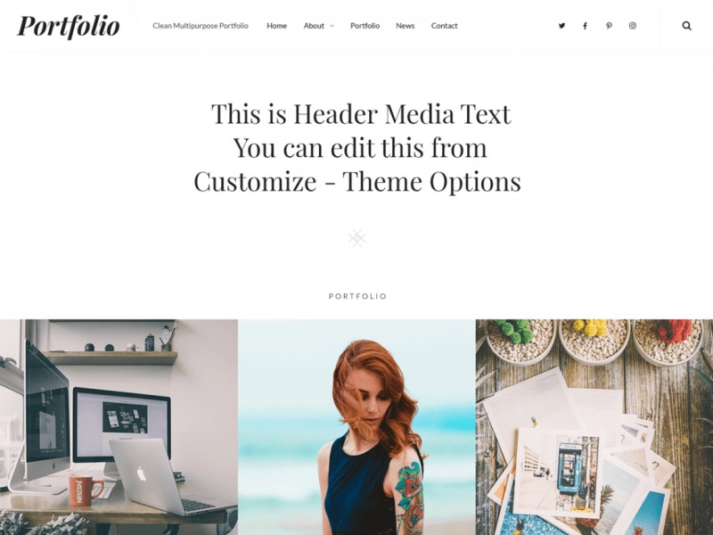 CleanPortfolio Theme miễn phí Tải về