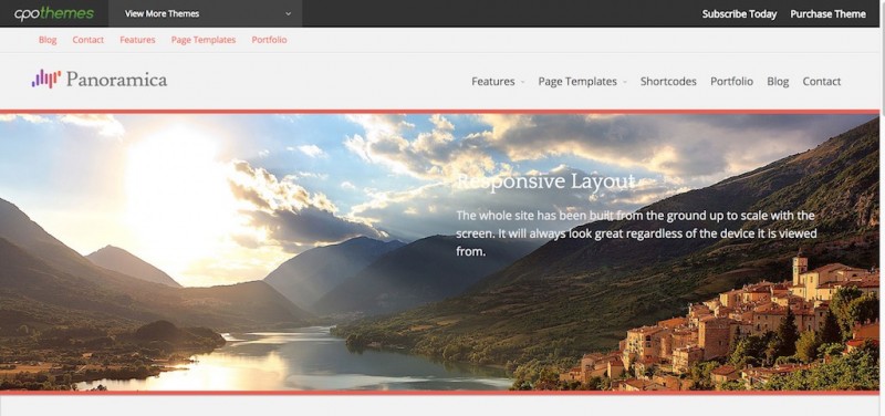 Panoramica Pro - Chỉ một trang web thu thập CPOThemes khác-phút