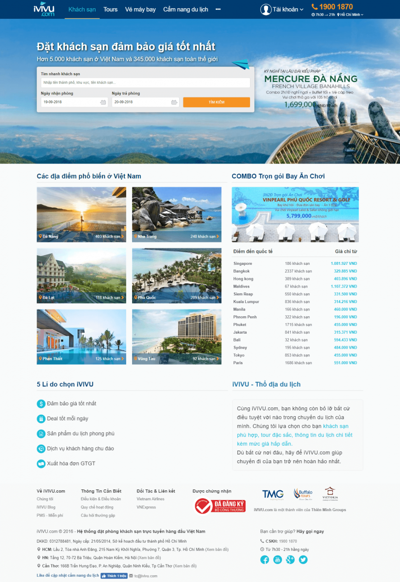 thiết kế web bán vé máy bay